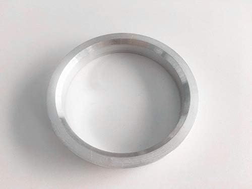NB-Aero 4PC Hubrings Aluminum Silver 73 ממ עד 70.5 ממ | טבעת מרכז הובנטרי 70.5 ממ עד 73 ממ עבור רבים פורד מוסטנג
